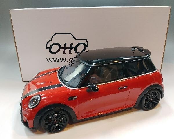 オットー　ミニ　クーパーs ジョンクーパーワークス　1/18 ミニカー　レッド 1/18 Mini Cooper S JCW Package 2021 Red Resin Model Car by